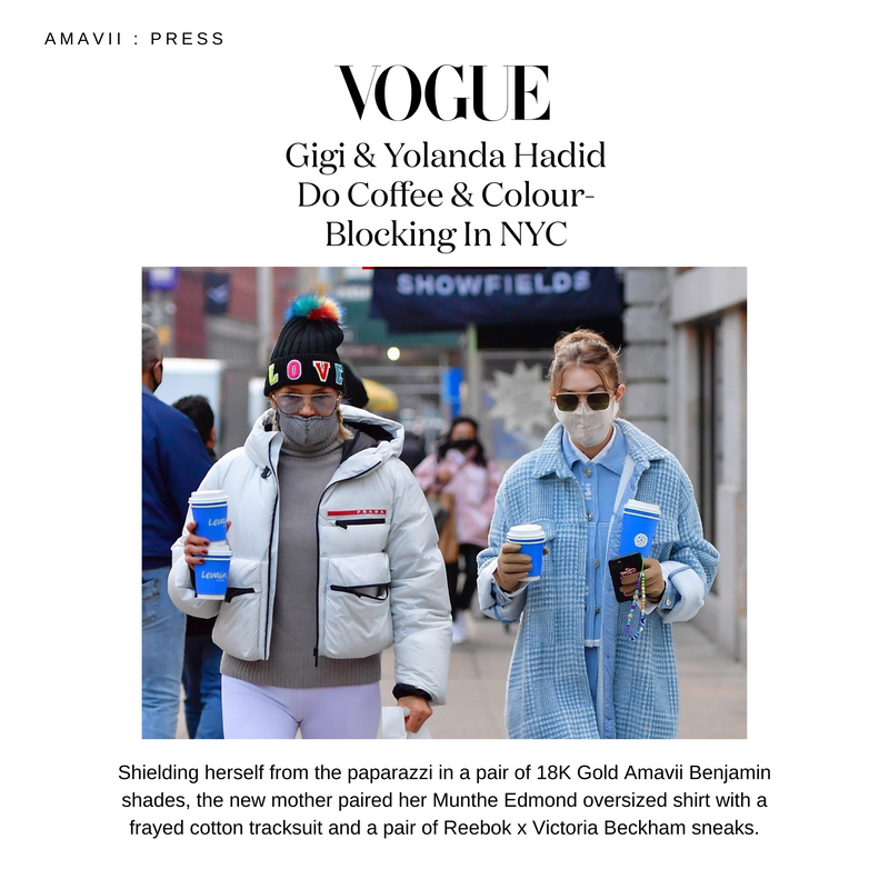 Vogue, Gigi Hadid, AMAVII Eyewear