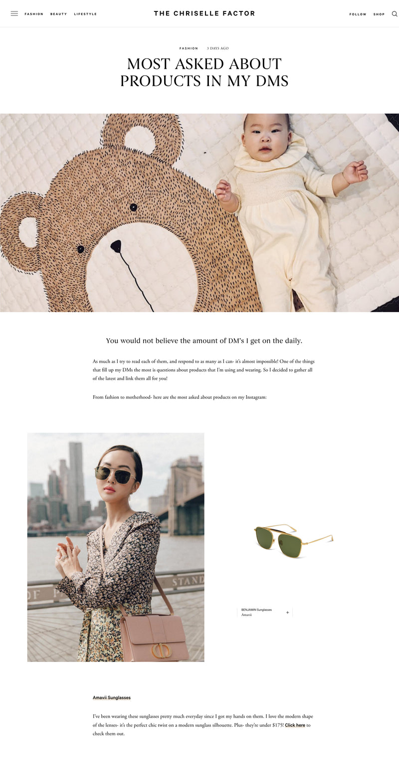 BENJAMIN x CHRISELLE LIM X The Chriselle Factor